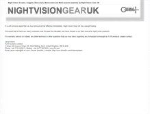 Tablet Screenshot of nightvisiongear.co.uk